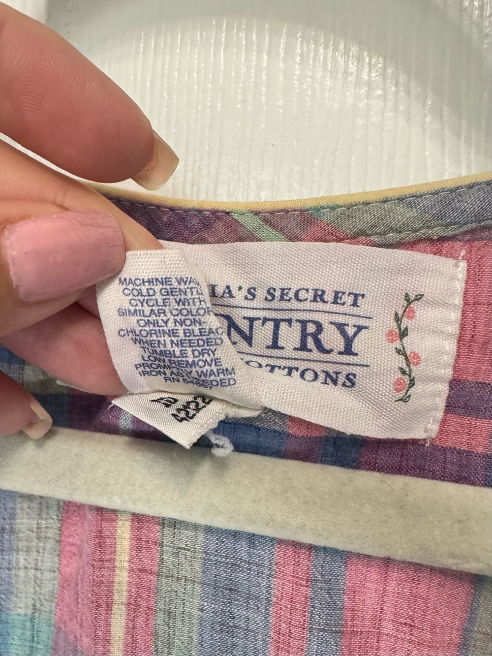 Vintage 90’s Victoria’s Secret milkmaid Vest Top Women’s M Cotton Cottagecore - Picture 5 of 13